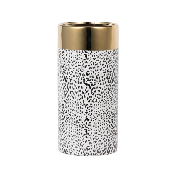 VASO MARBLE GOLD AND SILVER P